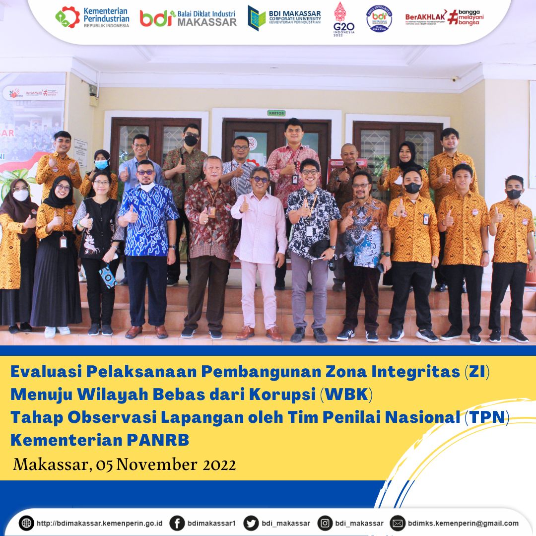 Observasi Lapangan Evaluasi Pelaksanaan Pembangunan ZI Menuju WBK