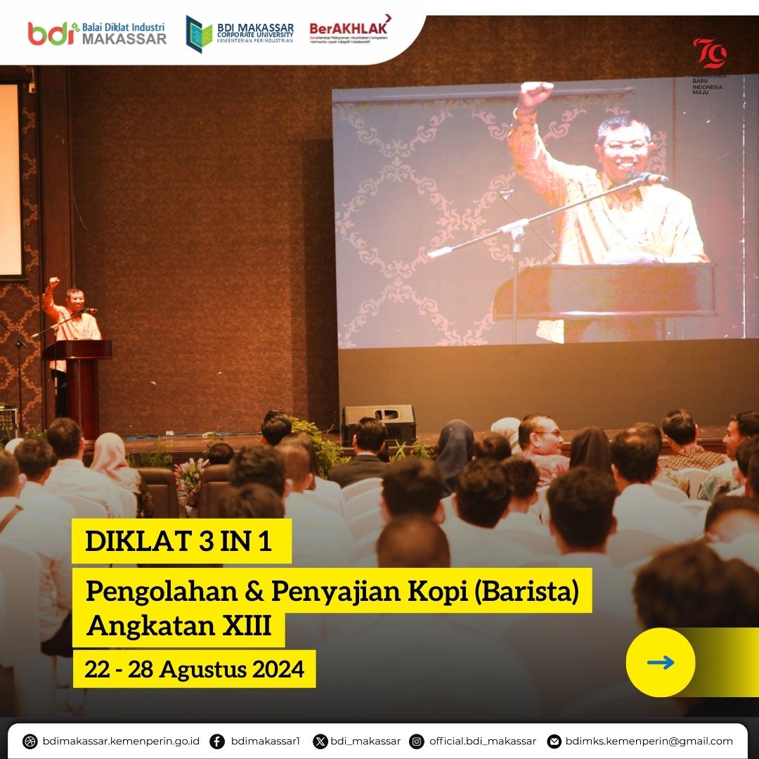 BDI Makassar Selenggarakan Diklat Barista di Kota Medan