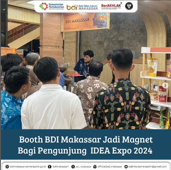 Booth BDI Makassar Jadi Magnet Bagi Pengunjung IDEA Expo 2024