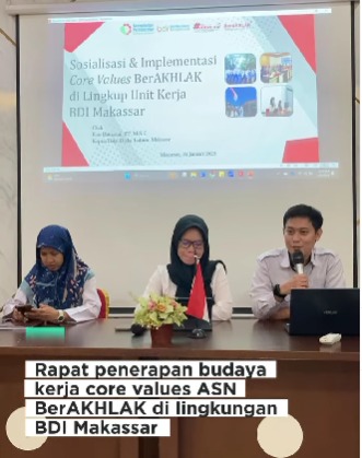 Sosialisasi dan Pengimplementasian Core Value ASN BerAKHLAK